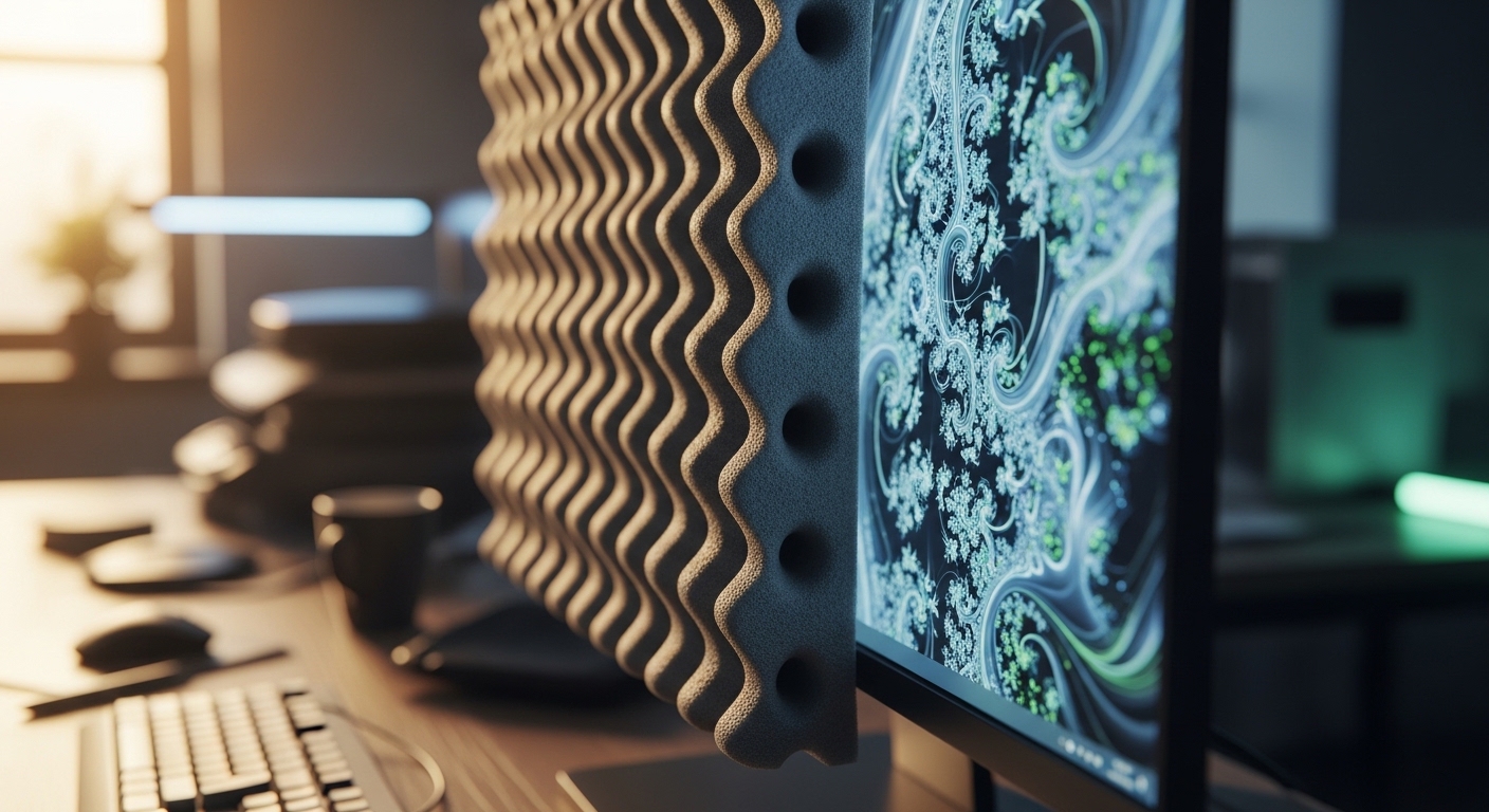 Office computer monitor being carefully wrapped for commercial move