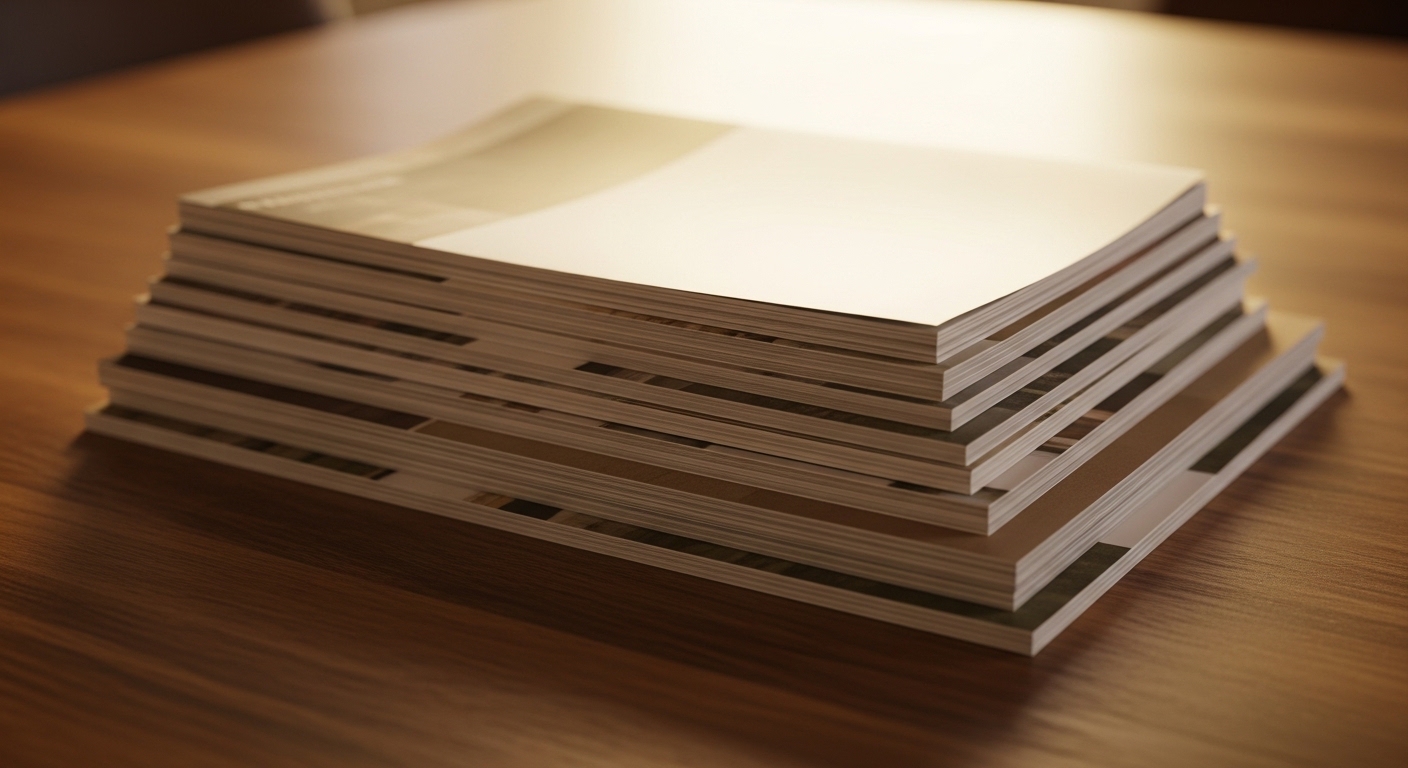 Person reviewing moving checklist documents on a table